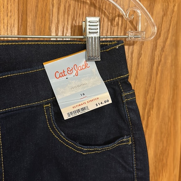 Cat & Jack - Girls Dark Blue, Pull-On, Jegging with 5 functional Pockets - Picture 5 of 12